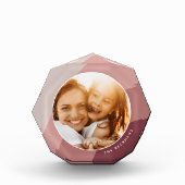 色調ストライプパーソナライズされた フォトブロック (正面)