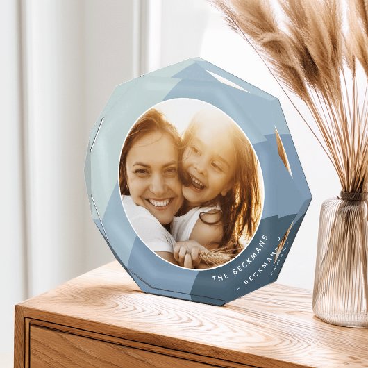 色調ストライプパーソナライズされた フォトブロック