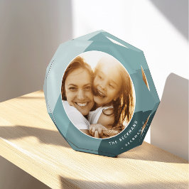 色調ストライプパーソナライズされた フォトブロック