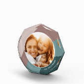 色調ストライプパーソナライズされた フォトブロック (右)