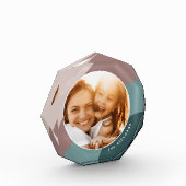 色調ストライプパーソナライズされた フォトブロック (左)