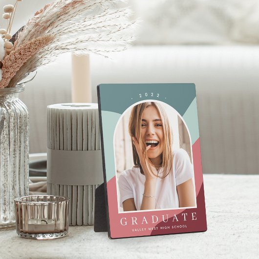 色調ストライプ卒業記念撮影 フォトプラーク