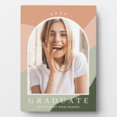 色調ストライプ卒業記念撮影 フォトプラーク (正面)