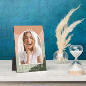 色調ストライプ卒業記念撮影 フォトプラーク (側面)