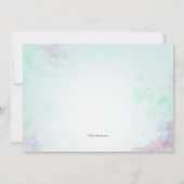 色調確認招待状 招待状 (裏面)