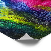 色走虹絵を描面ポートレートポスター ポスター (角)