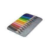 色鉛筆の列。 バスマット (アングル)