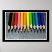 色鉛筆の列。 ポスター (正面)