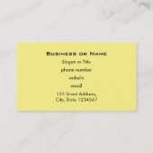 色鉛筆の列。 名刺 (裏面)