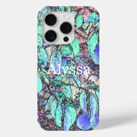 色鉛筆の木離れのパーソナライズされた箱 Case-Mate iPhoneケース (裏面)
