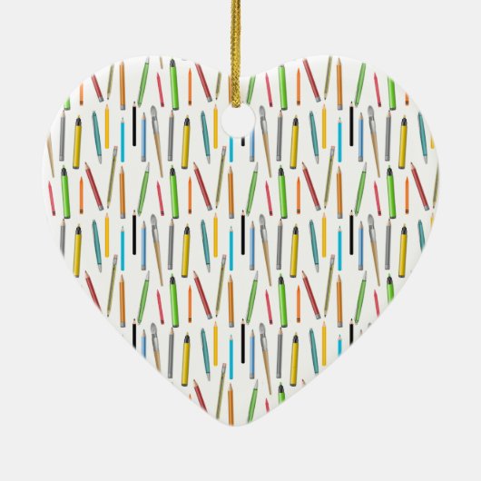 色鉛筆アーティストブラシマーカーアートラバーズ セラミックオーナメント (裏面)