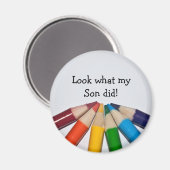 色鉛筆アートワークの表示 マグネット (正面/裏面)