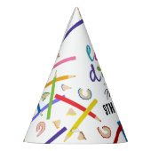 色鉛筆キッズアートバースデーパーティー パーティーハット (左)