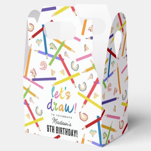 色鉛筆キッズアートバースデーパーティー フェイバーボックス (オープン)