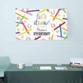 色鉛筆キッズアートバースデーパーティー 横断幕 (トレードショー)