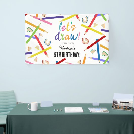 色鉛筆キッズアートバースデーパーティー 横断幕 (トレードショー)