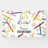 色鉛筆キッズアートバースデーパーティー 横断幕 (横)