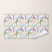 色鉛筆キッズ バスタオルセット (ハンドタオル)