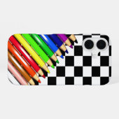 色鉛筆クレヨン iPhone 16ケース (裏面横)