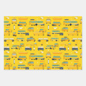 色鉛筆スクールバススターカラフルズ ラッピングペーパーシート (正面2)