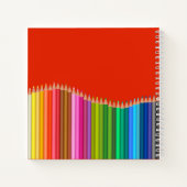 色鉛筆スケッパーソナライズされたチブックノート ノートブック (裏面)