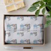 色鉛筆ドルフィンパターン 薄葉紙 (ギフト)