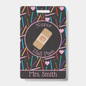 色鉛筆ナースホールパスバッジ バッジ (表面)