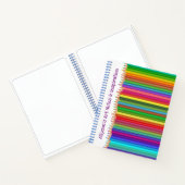 色鉛筆ハッピーブライトおもしろいキッズモノグラム ノートブック (内部)