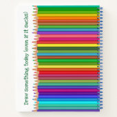 色鉛筆ハッピーブライトおもしろいキッズモノグラム ノートブック (裏面)