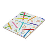 色鉛筆パターンキッズ タイル (側面)