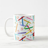 色鉛筆パターン先生鑑賞ギフト コーヒーマグカップ (左)