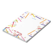 色鉛筆パターン先生鑑賞ギフト ノートパッド (回転)