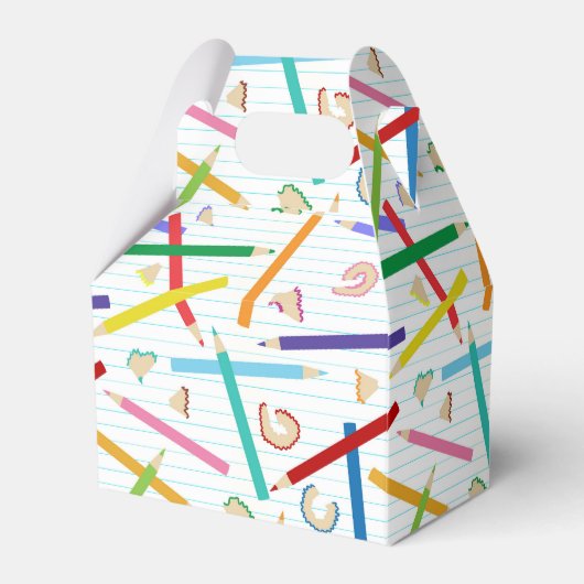 色鉛筆パターン フェイバーボックス (正面サイド)