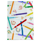 色鉛筆パターン ミディアムペーパーバッグ (裏面)