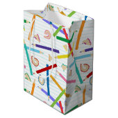 色鉛筆パターン ミディアムペーパーバッグ (裏面アングル)