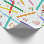 色鉛筆パターン ラッピングペーパー (角)