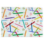 色鉛筆パターン ラージペーパーバッグ (裏面)