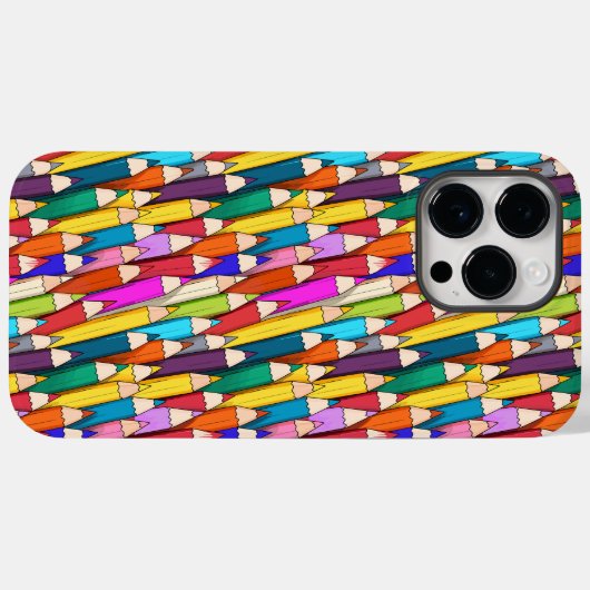 色鉛筆パターン Case-Mate iPhoneケース (裏面 (横))