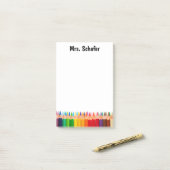 色鉛筆ポストイットノート ポストイット (デスク上)