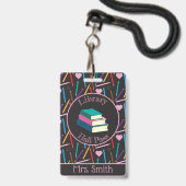 色鉛筆ライブラリホールパスバッジ バッジ (正面（ネックストラップ付）)