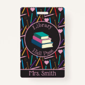 色鉛筆ライブラリホールパスバッジ バッジ (正面)