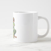 色鉛筆画のカエル ジャンボコーヒーマグカップ (右)