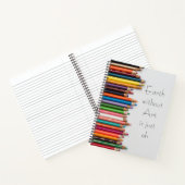 色鉛筆絵を描数々の作家ジャーナル ノートブック (内部)