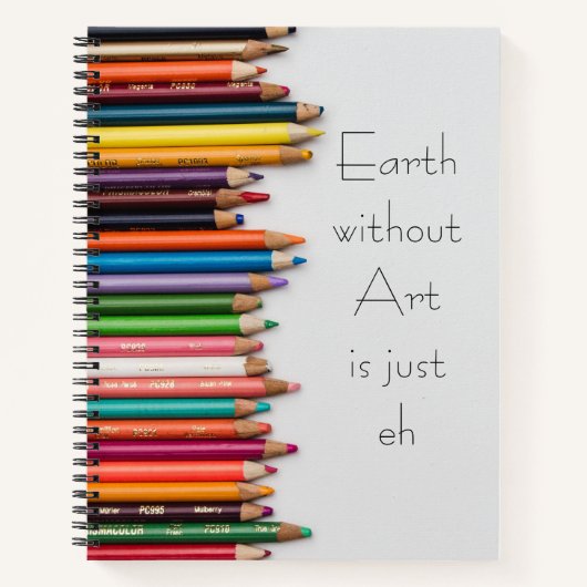 色鉛筆絵を描数々の作家ジャーナル ノートブック (正面)