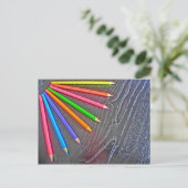 色鉛筆芸術的葉書 ポストカード (スタンド正面)
