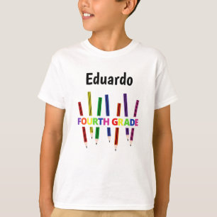 色鉛筆4年生の男の子のTシャツ Tシャツ