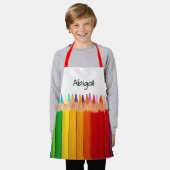 色鉛筆 エプロン (着用した状態)