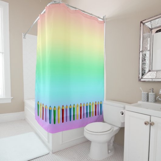 色鉛筆 シャワーカーテン (インサイチュ)