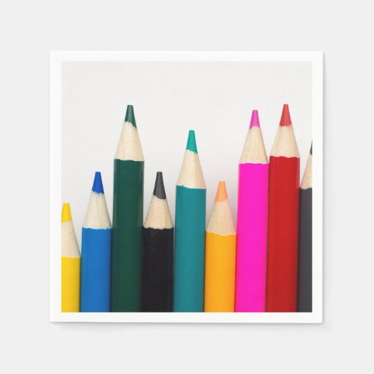 色鉛筆 スタンダードカクテルナプキン (正面)