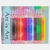 色鉛筆 フリースブランケット (正面(横))